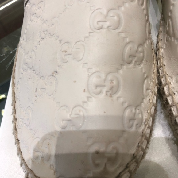 Gucci flat espadrilles. Tone on tone cream. - Picture 3 of 3